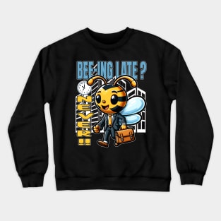 Beeing Punctual, Timely Buzz in the City Crewneck Sweatshirt